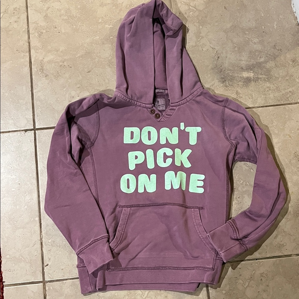 Scotch Shrunk Lavender Hoodie with Mint Text